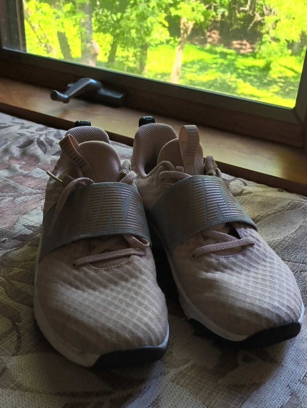 Nike Pink Mesh-Lined Sneaker Interior